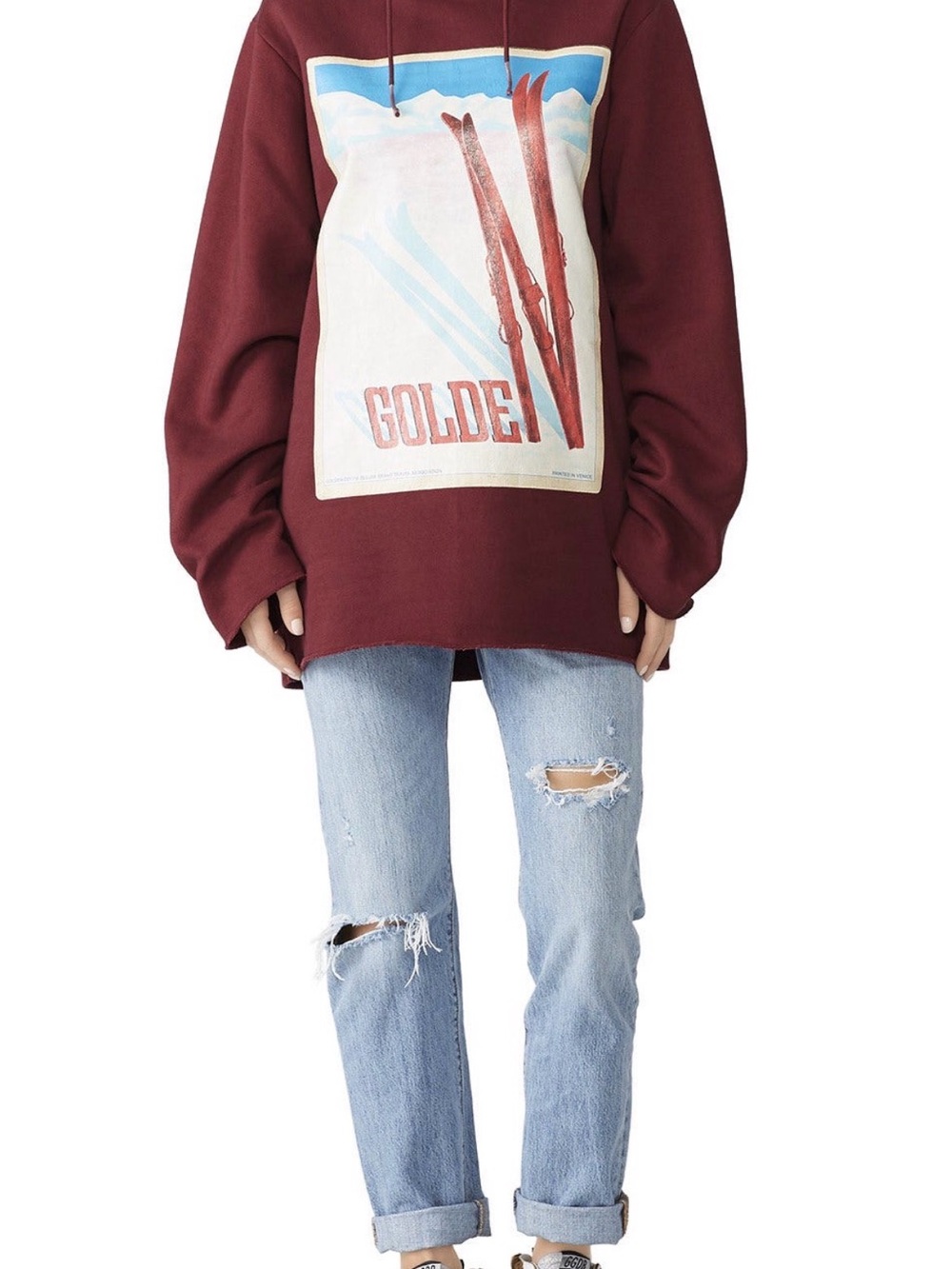 NWT RARE Golden Goose Deluxe Brand Furka Cortina Ski Hoodie RETAIL $550